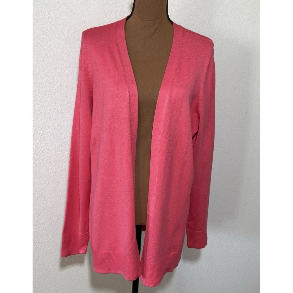 NWT Lane Bryant Women's Size 14/16 Pink Lighweight‎ Open Front Cardigan Sweater